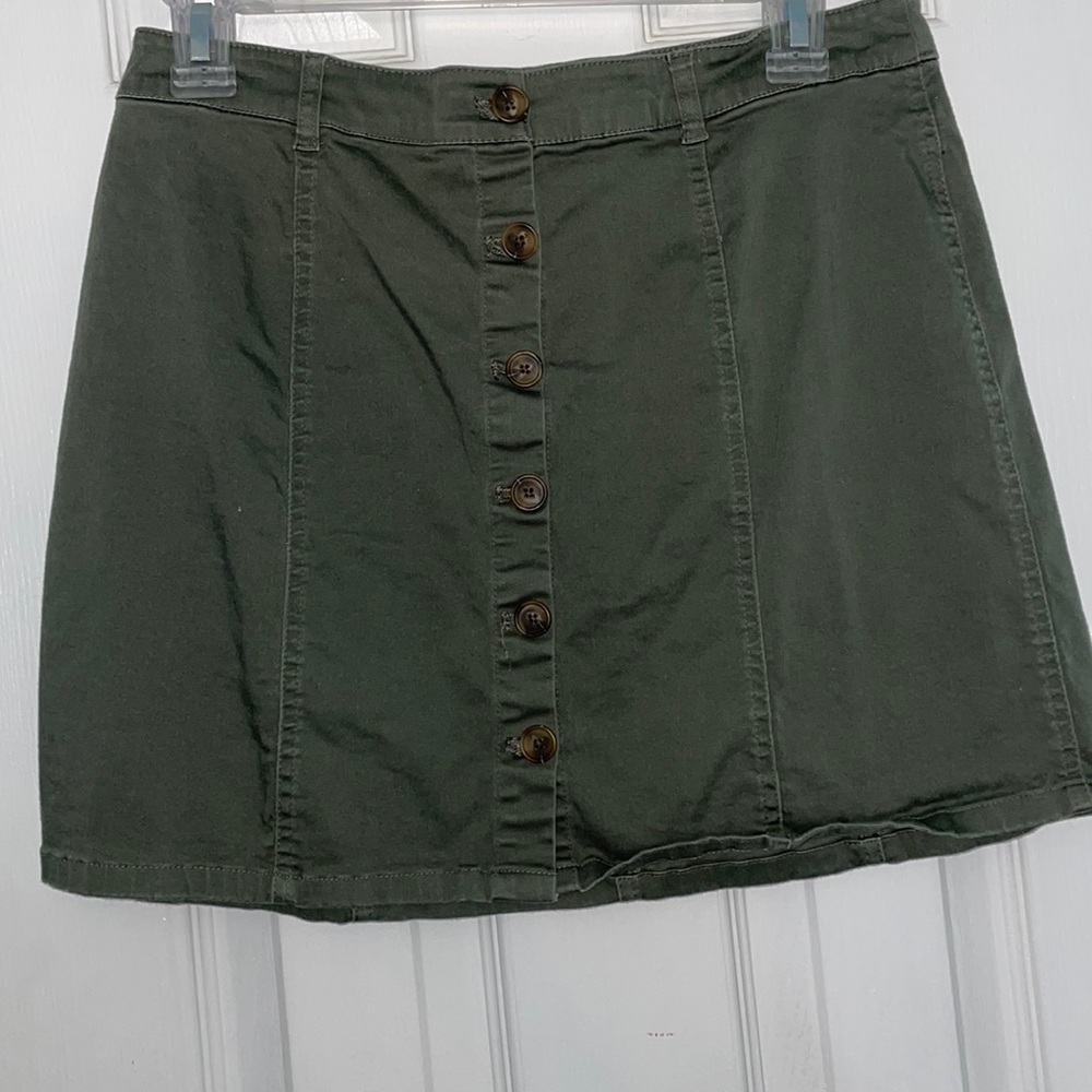 Green skirt